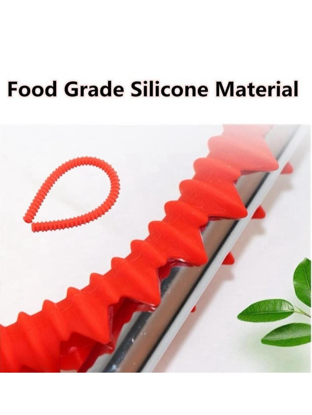 Oven Rack Cooking Rack Protector Food Grade Silicone for Burn Protection 2pc RED - Picture 2 of 9